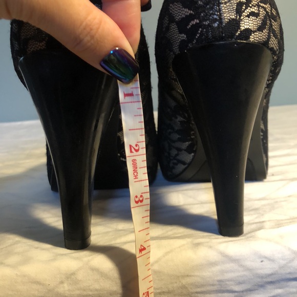 Rampage open toe lace heels - Picture 8 of 8